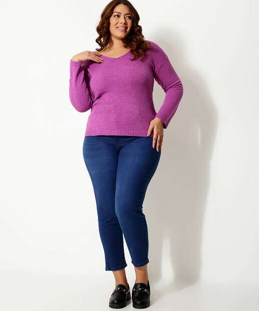Suéter Plus Size Feminino Tricô Marisa