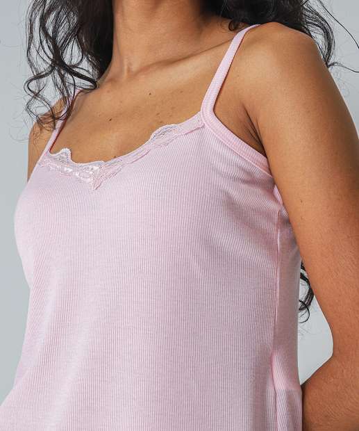 Blusa Pijama Feminino Avulso Marisa Rosa