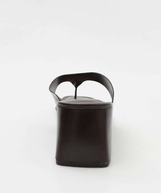 Tamanco Feminino Salto Grosso Via Uno Marrom