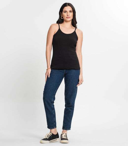 Blusa Feminina De Alça Preto