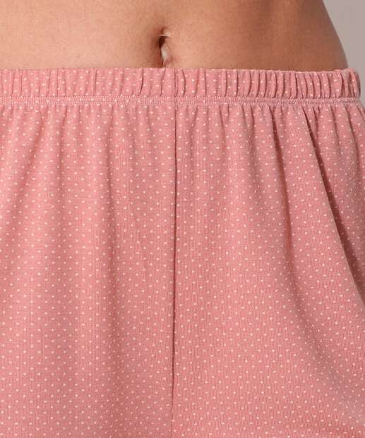 Pijama Feminino Estampa Poá Manga Curta Marisa