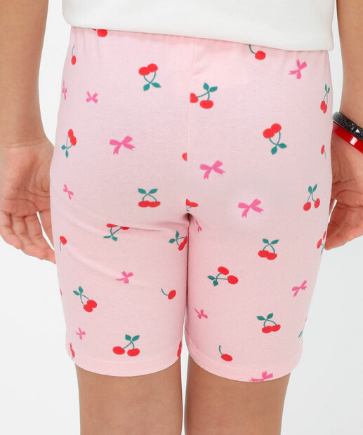 Bermuda Infantil Ciclista Cerejas Marisa Tam 4 a 10 Rosa