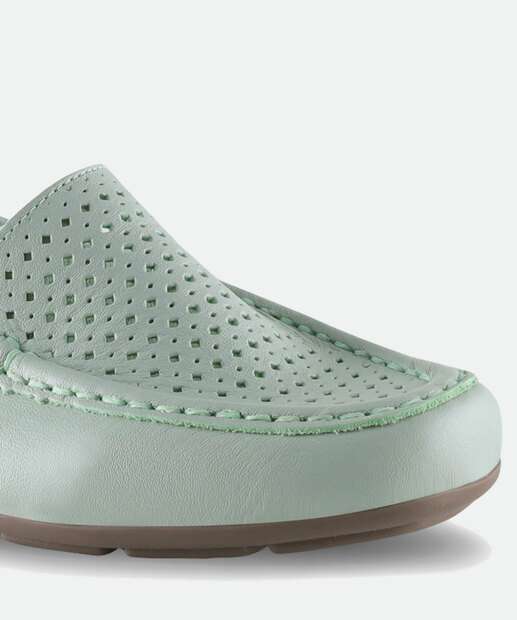 Mocassim Loafer Feminino Textura Via Uno