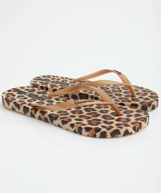 Chinelo Feminino Ipanema Trendy Print Marrom