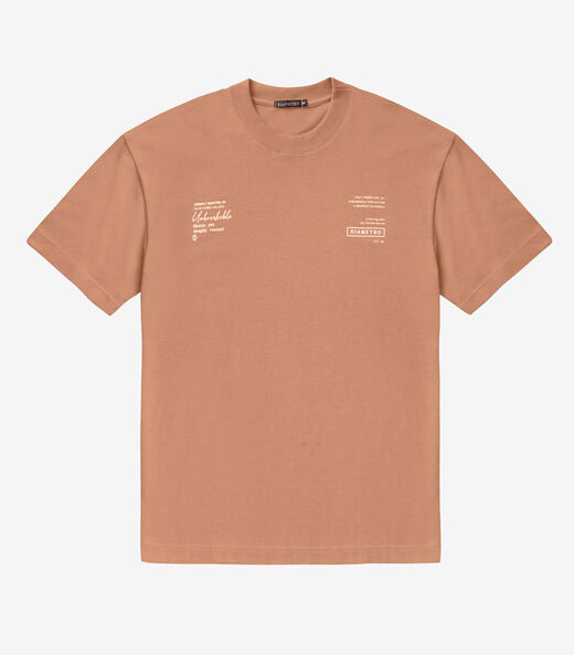 Camiseta Masculina Diametro Marrom