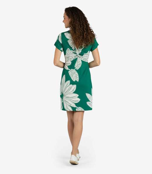 Vestido Curto Feminino Em Liganete Select Verde