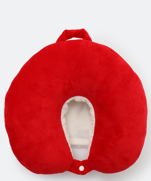 Almofada Pescoço 3D Estampa Snoopy Vermelho