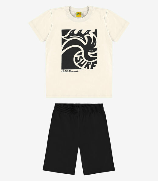 Image_Conjunto Camiseta com Bermuda Meia Malha RoviKids Bege