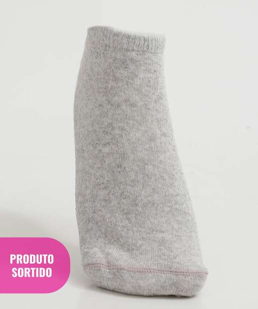 Kit 3 Pares Meias Sortida Feminina Soquete Claika