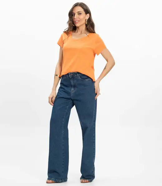 Blusa Feminina Infinita Cor Laranja