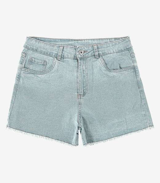 Shorts Jeans Feminino Adulto Básico Select Azul