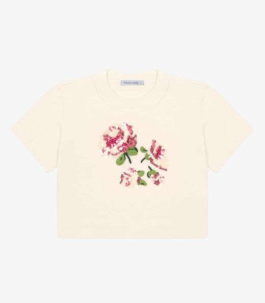 Image_Blusa Manga Curta Aplique Lantejoulas Trick Nick Bege