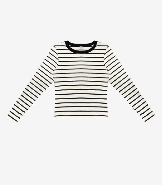 Blusa Manga Longa Feminina Listrada Plus Rovitex Bege