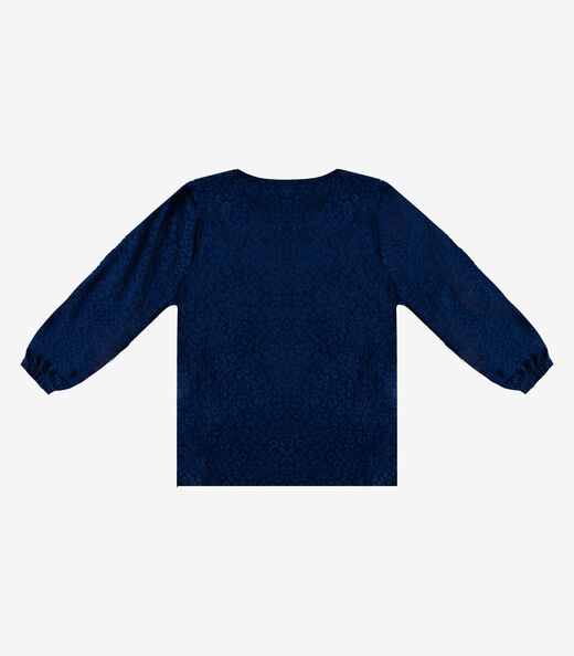 Blusão Feminino Com Elástico No Punho Infinita Cor Azul