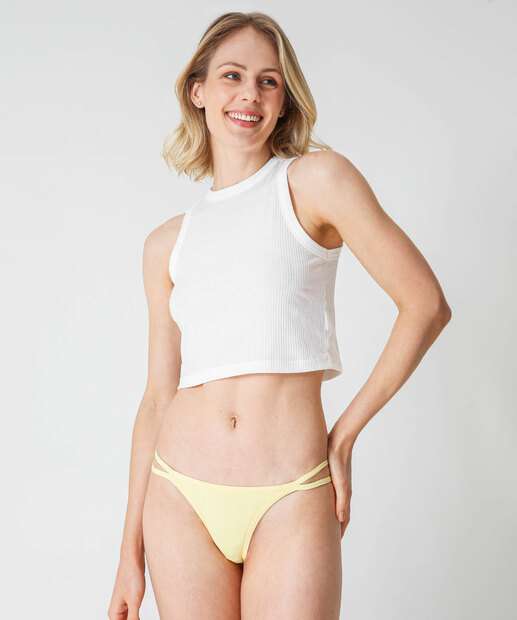 Kit 2 Calcinhas String Marisa Amarelo