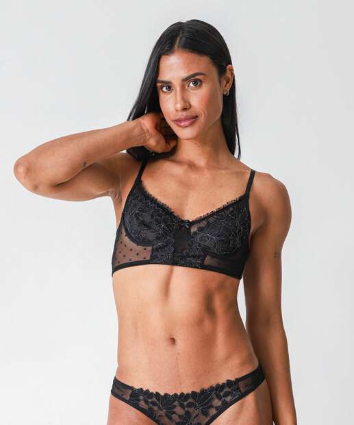 Image_Sutiã Bra Top Lurex Sem Bojo Marisa Preto