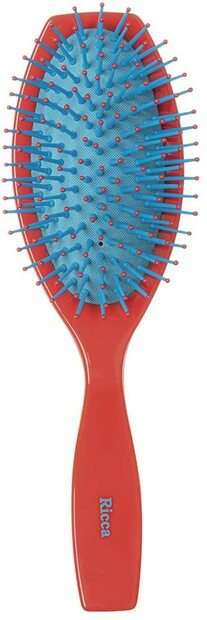 Escova Ricca Cereja Oval Almofadada