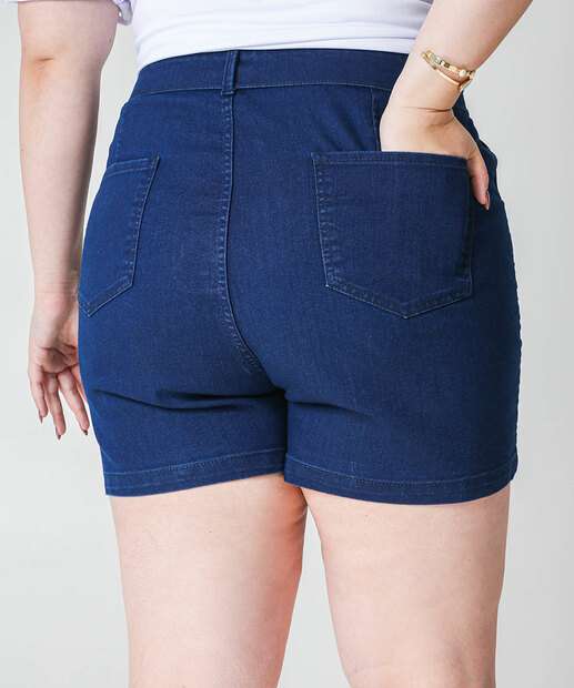 Shorts Plus Size Feminino Jeans Marisa