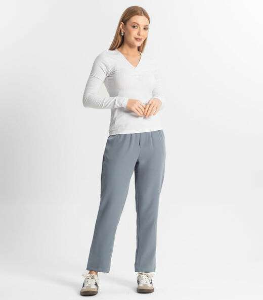 Blusa Feminina Canelada Select Branco