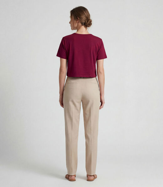 Blusa Feminina em Molecotton Viscose Infinita Cor Vermelho