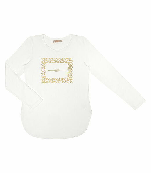 Blusa Alongada Manga Longa Endless Bege