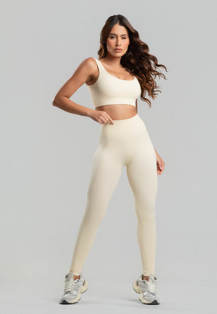 Image_Conjunto Fitness Calça e Top Sem Costura Marfim Salvatore