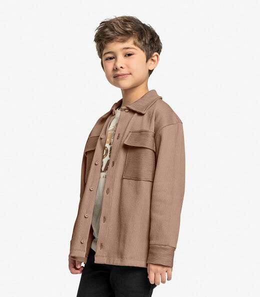 Camisa Infantil Masculino Trick Nick Marrom