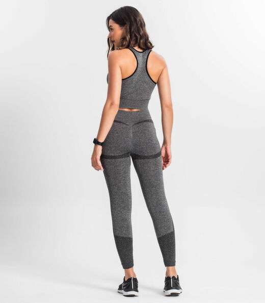 Legging Feminina Cintura Alta Seamless Style Box Preto
