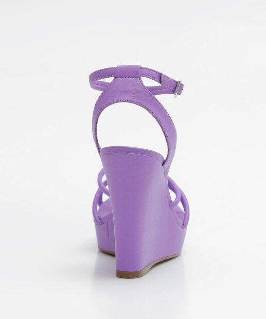 Sandália Plataforma Feminina Tiras Bebecê 