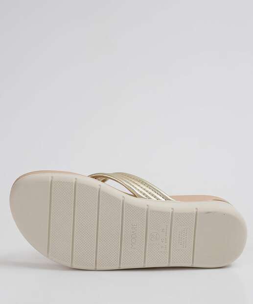 Tamanco Feminino Metalizado Ultra Conforto Modare
