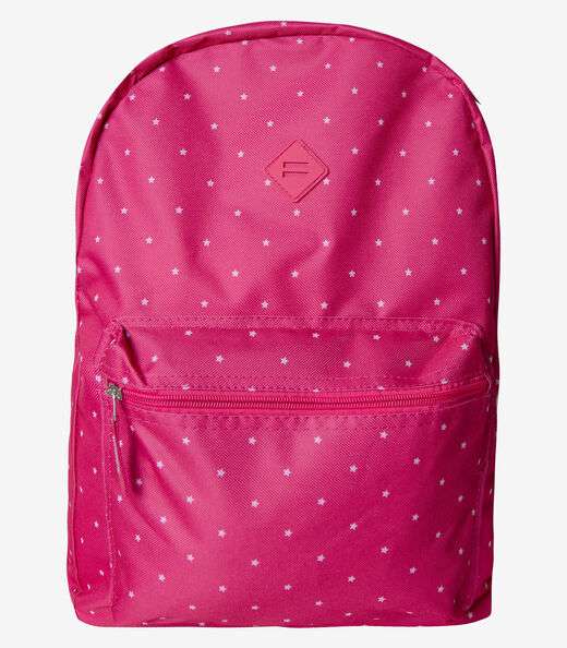 Mochila Feminina Estampada Padrao De Estrelas Clio Rosa