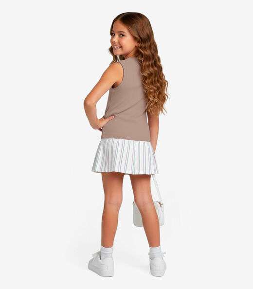 Regata Básica Infantil Lisa Soletex Marrom