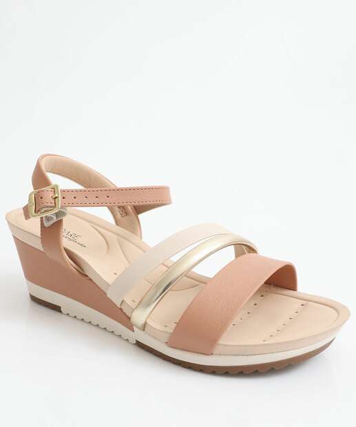 Image_Sandália Feminina Plataforma Recorte Modare Bege