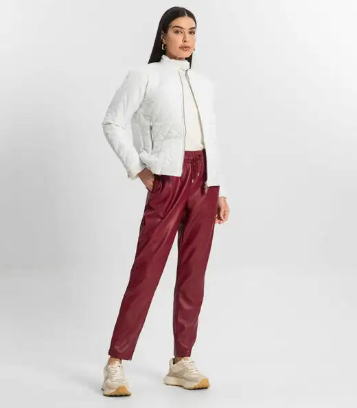 Jaqueta Feminina Em Microfibra Endless Branco