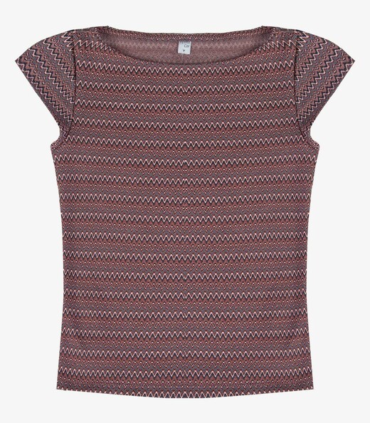 Blusa Feminina Em Jacquard Marino Infinita Cor Vermelho