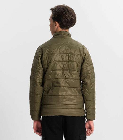 Jaqueta Puffer Juvenil Masculina Minty Verde