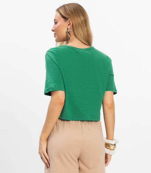 Blusa Cropped Lisa Select Verde