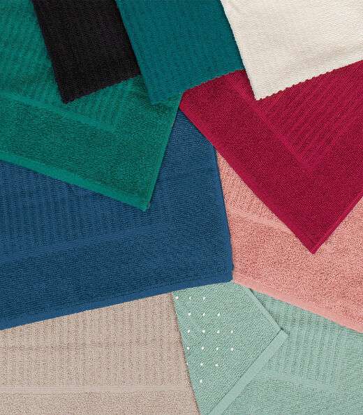 Toalha de Piso Basic com Antiderrapante Atlântica Off White