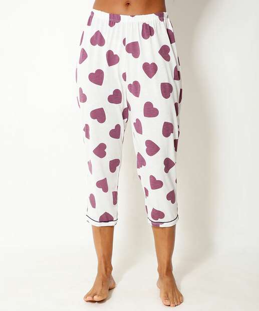 Pijama Feminino Estampa Coração Marisa  