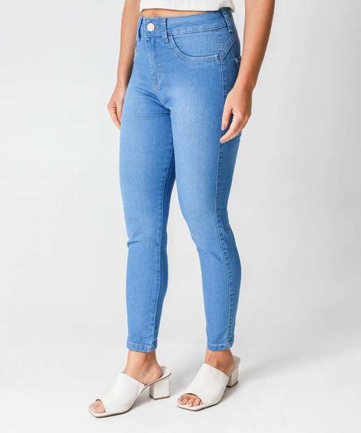 Calça Jeans Cigarrete Feminina Biotipo Azul