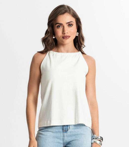 Blusa De Alça Feminina Endless Bege