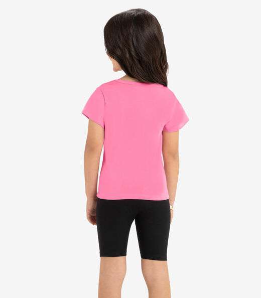 Bermuda Ciclista Infantil Feminina Rovitex Kids Preto