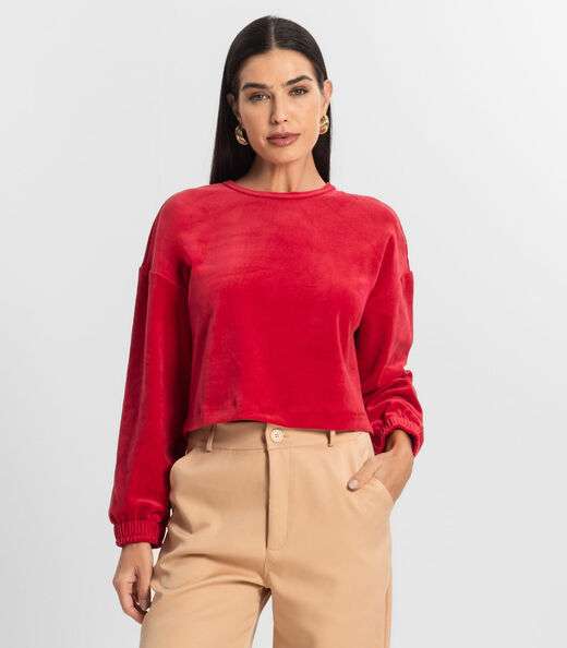 Blusão Feminino Plush Select Vermelho