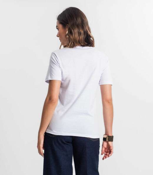T-shirt Feminina Estampada Select Branco