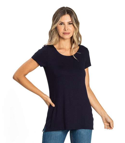 Image_Blusa Básica Alongada Feminina Rovitex Azul