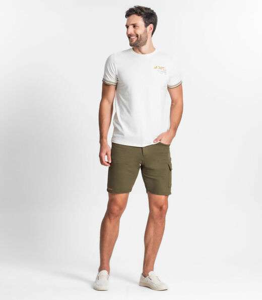 Bermuda Masculina Em Moletom Diametro Verde