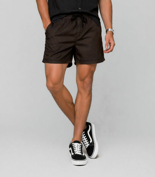 Bermuda Masculina Em Sarja Rota Da Onda Marrom