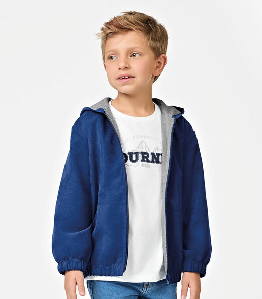 Jaqueta Com Capuz Infantil Masculino Trick Nick Azul