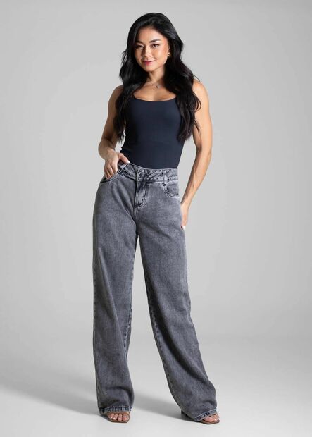 Calça Jeans Sawary Wide Leg - 282667
