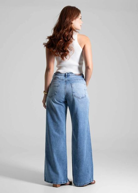 Calça Jeans Sawary Wide Leg - 281580